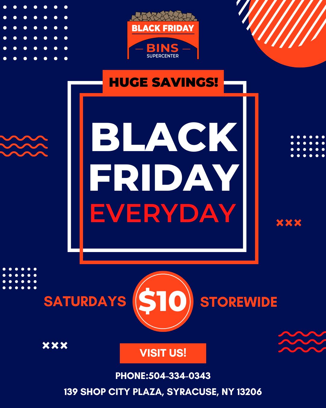 Black Friday Bins